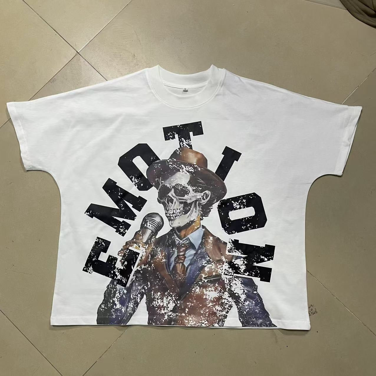 Men Trendy Brand T-Shirt European Style Printed Short Sleeve Tops