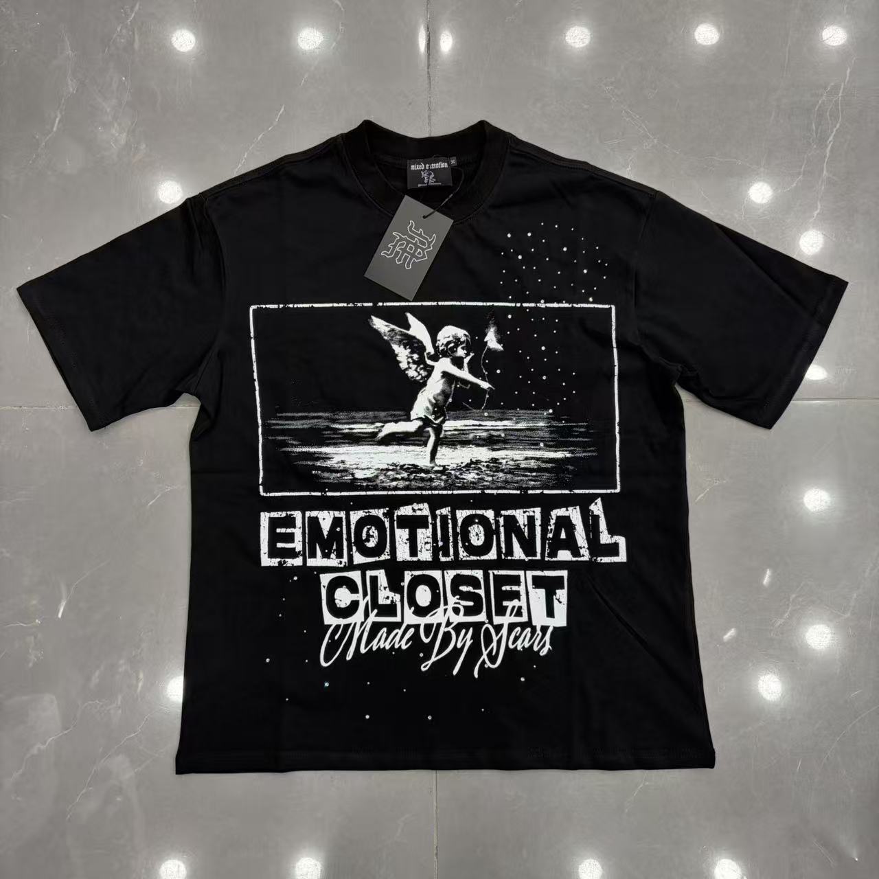 Men Trendy Brand T-Shirt European Style Printed Short Sleeve Tops