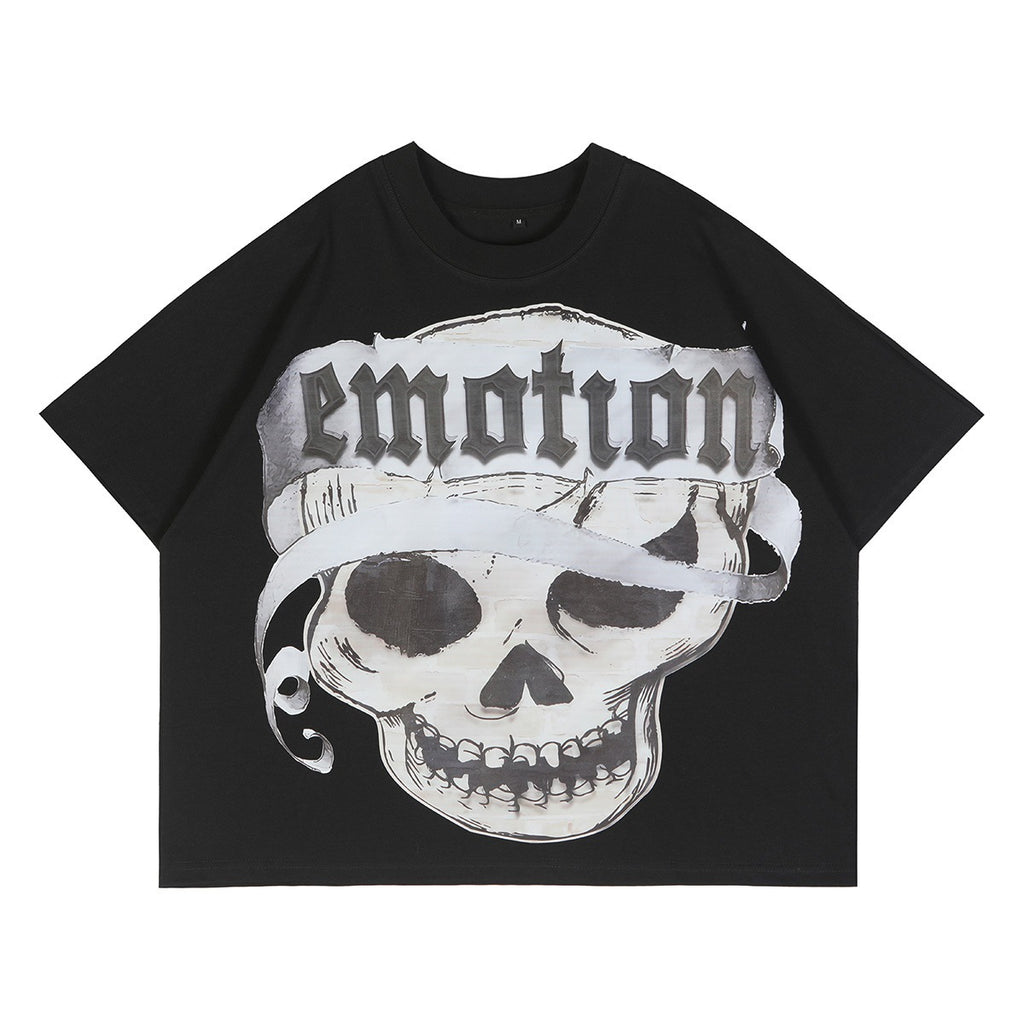 Men Trendy Brand T-Shirt European Style Printed Short Sleeve Tops