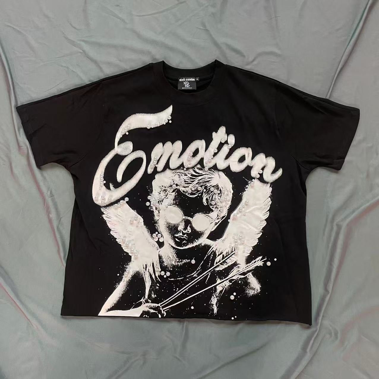 Men Trendy Brand T-Shirt European Style Printed Short Sleeve Tops