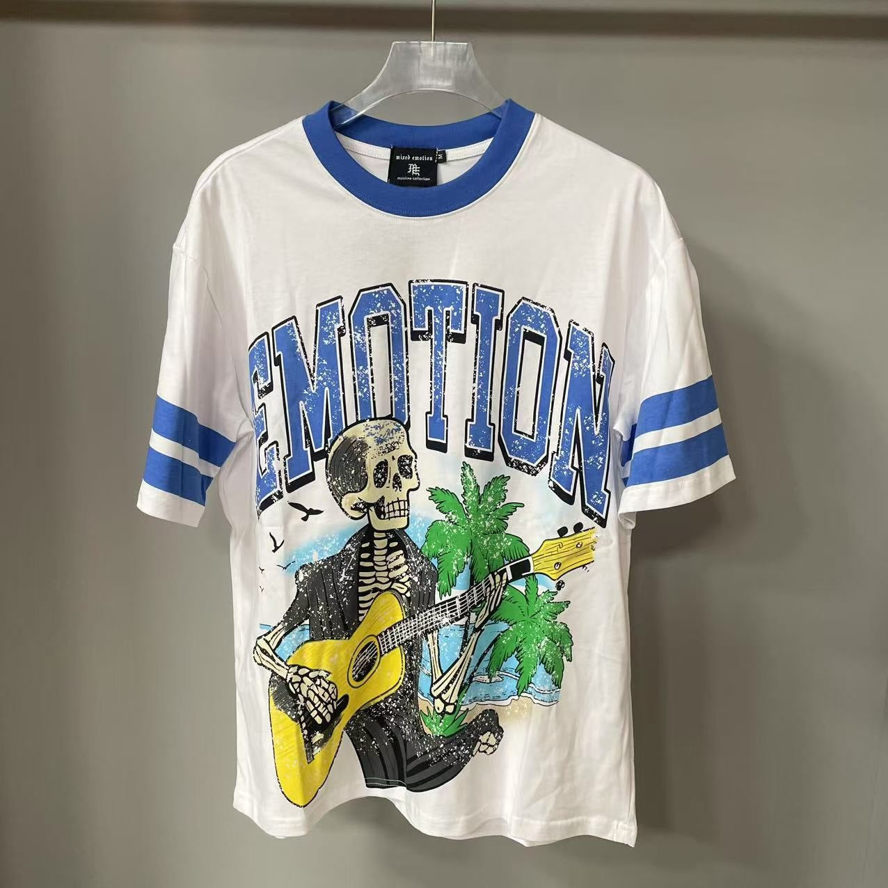 Men Trendy Brand T-Shirt European Style Printed Short Sleeve Tops