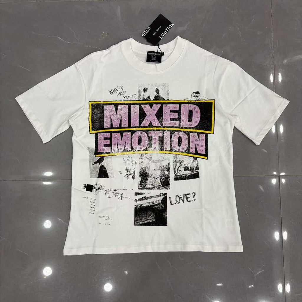 Men Trendy Brand T-Shirt European Style Printed Short Sleeve Tops